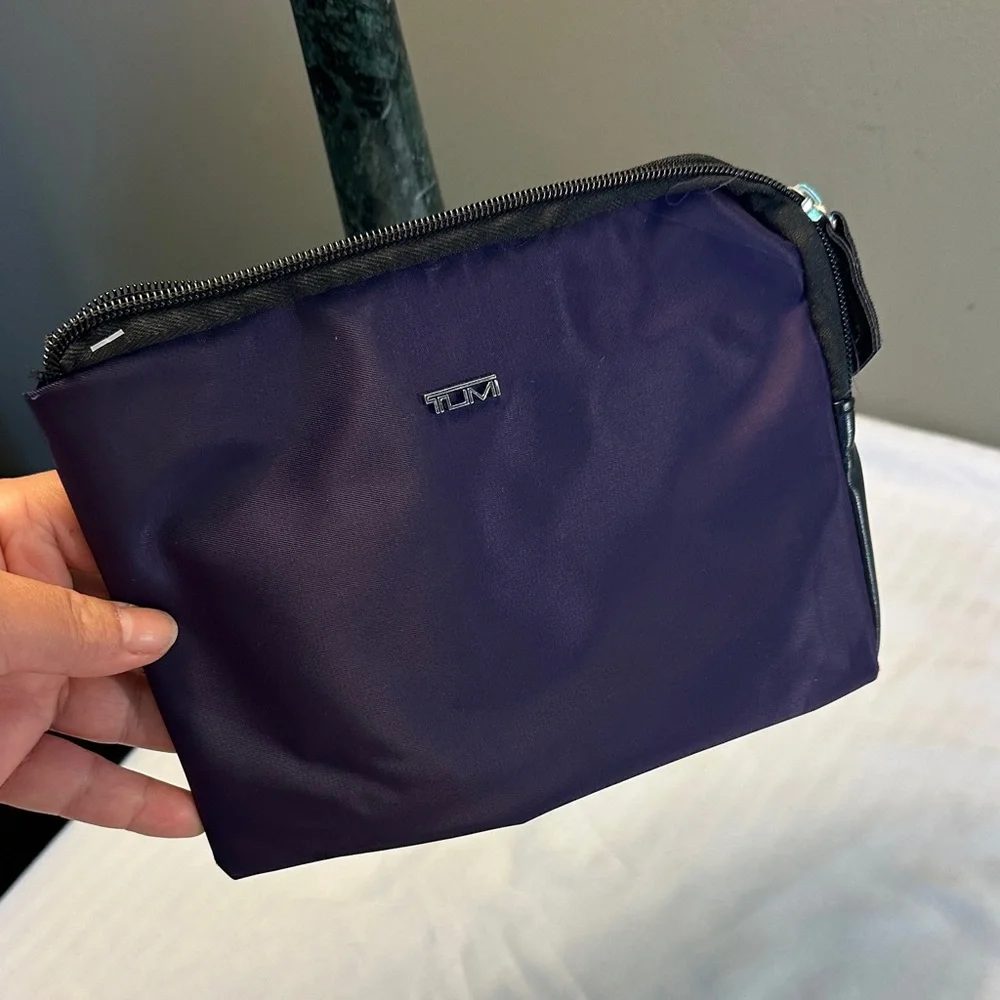 Tumi Purple Nylon Toiletry Pouch for Men